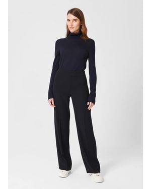 Hobbs Abigail Wide Trousers - Blue