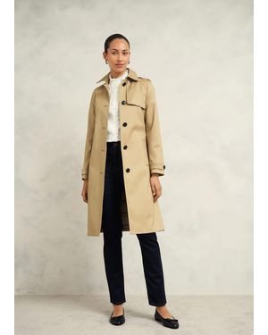 Hobbs Hallie Shower Resistant Trench - Natural