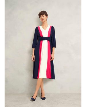 Hobbs Cora Colour Block Dress - Multicolour