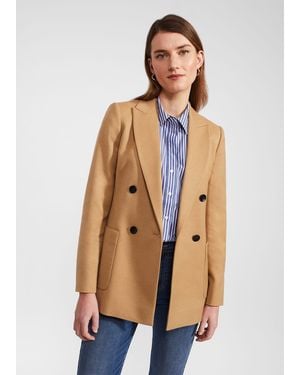 Hobbs Digby Jacket With Wool - Natural