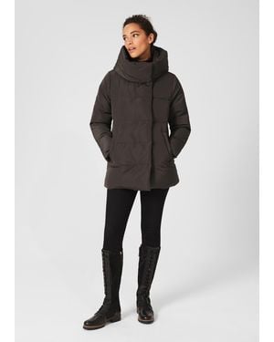 Hobbs Short Heather Water Resistant Puffer Jacket - Black