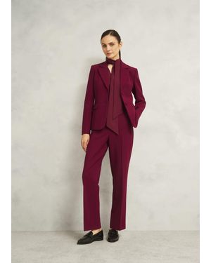 Hobbs Mabel Straight Trousers - Red