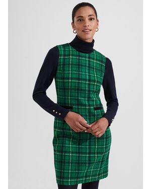 Hobbs Margot Wool Dress - Green