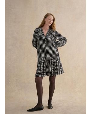 Hobbs Hewlett Geo Mini Dress - Natural