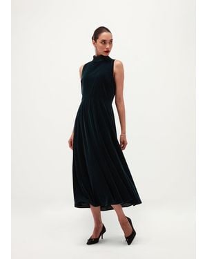 Hobbs Tallie Velvet Dress - White