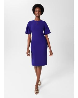 Hobbs Izara Shift Dress - Blue