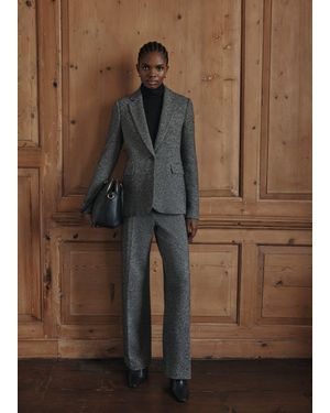 Hobbs Marlyn Wool Jersey Trousers - Brown