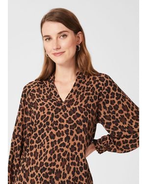 Hobbs Hana Blouse - Brown