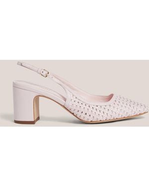 Hobbs Lily Woven Slingbacks - Natural