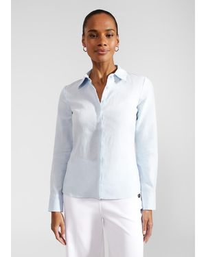 Hobbs Victoria Linen Shirt - White