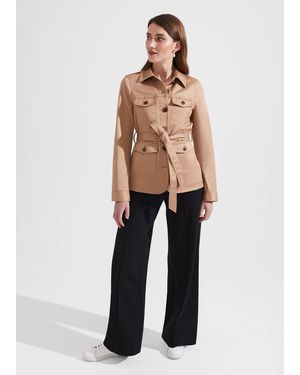 Hobbs Livi Belted Jacket - Natural