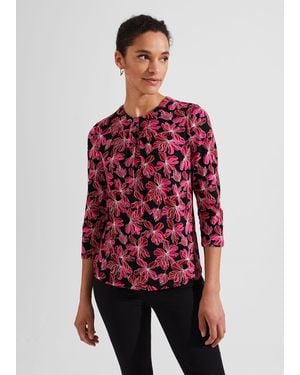 Hobbs Julia Printed Top - Red