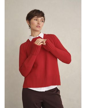Hobbs Sukey Cotton Jumper - Red