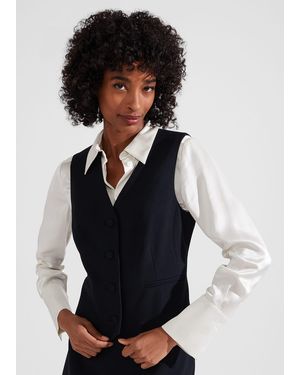 Hobbs Diana Wool Waistcoat - Black