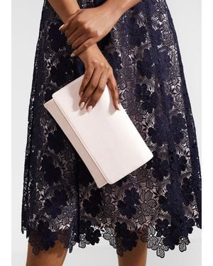 Hobbs Renata Suede Clutch - Black
