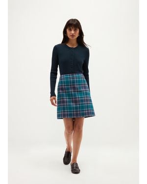 Hobbs Henley Wool Skirt - Blue