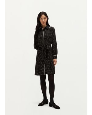 Hobbs Felicity Spot Dress - Black