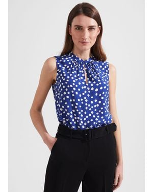 Hobbs Heidi Spot Top - Blue