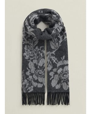 Hobbs Paula Wool Scarf - Grey