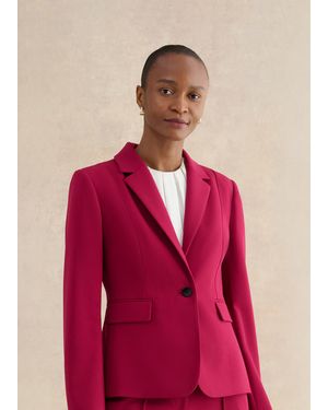 Hobbs Petite Gemma Suit Jacket - Pink