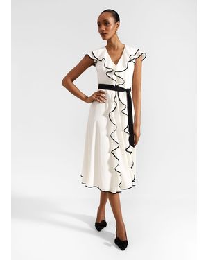 Hobbs Arwen Silk Dress - Natural