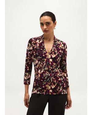 Hobbs Aimee Printed Top - Red