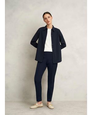 Hobbs Lexi Slim Travel Trousers - Blue