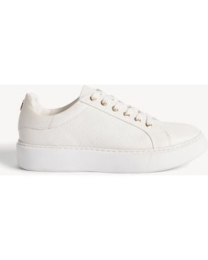 Hobbs Ada Leather Trainers - Natural