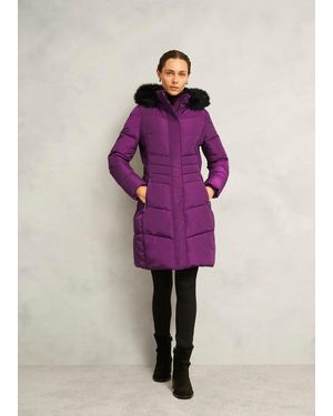 Hobbs Jaymie Puffer Coat - Purple