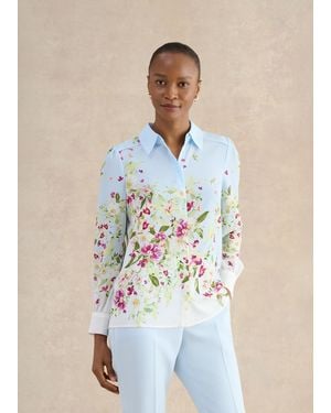 Hobbs Sabina Floral Shirt - Blue