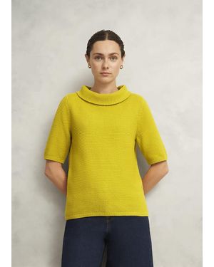 Hobbs Camilla Cotton Jumper - Yellow