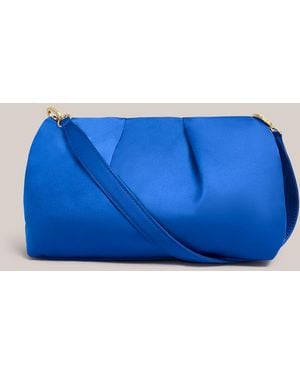 Hobbs Clifton Satin Clutch - Blue