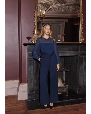 Hobbs Anoushka Hot Fix Jumpsuit - Blue