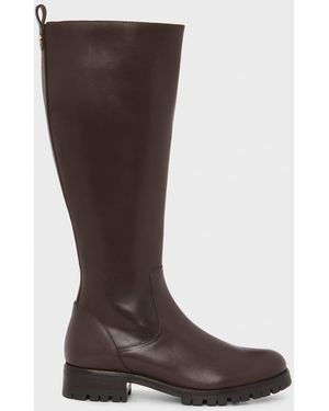 Hobbs Kalani Leather Knee Boots - Brown