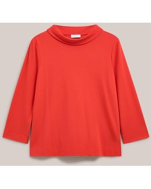 Hobbs Catriona Roll Neck Top - Red
