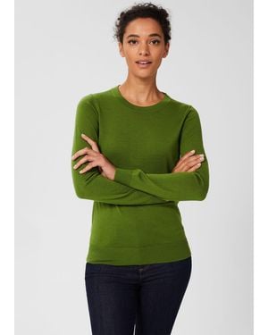 Hobbs Penny Merino Wool Jumper - Green