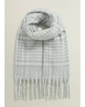 Hobbs Sasha Check Scarf - Grey