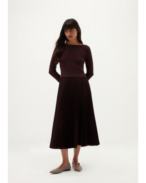 Hobbs Lucinda Knitted Dress - Blue