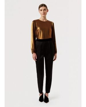 Hobbs Malindi Metallic Top - Black
