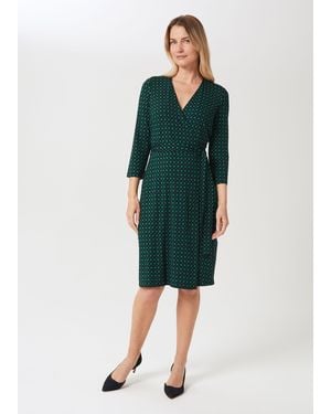 Hobbs Delilah Jersey Wrap Dress - Green