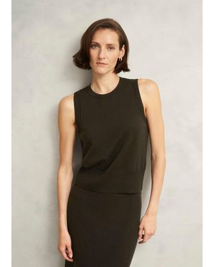 Hobbs Wentworth Wool Blend Knitted Tank Top - Green