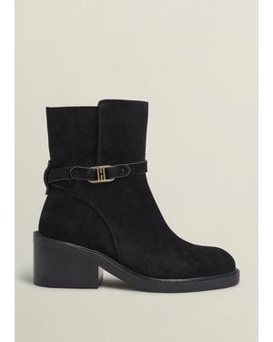 Hobbs Sydney Suede Ankle Boots - Black