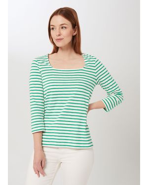Hobbs Ginny Cotton T-shirt - Green