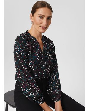 Hobbs Alycia Star Blouse - Black