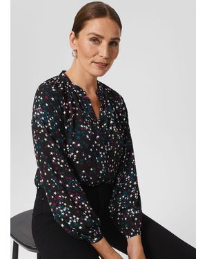 Hobbs Alycia Star Blouse - Black