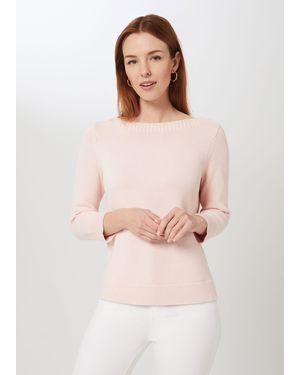 Hobbs June Cotton Jumper - Pink