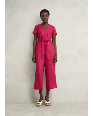 Hobbs Aliya Linen Jumpsuit - Pink