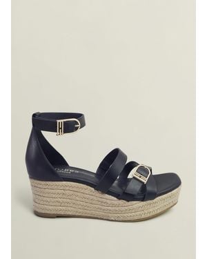 Hobbs Paloma Leather Espadrilles - Blue