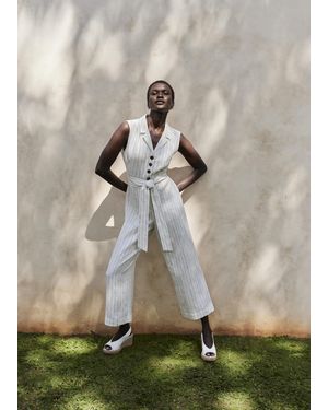 Hobbs Destiny Linen Jumpsuit - Natural