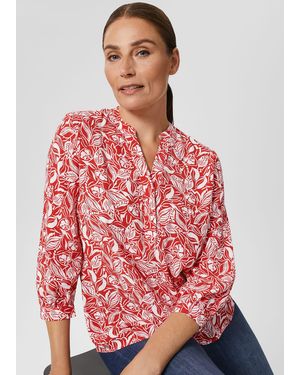 Hobbs Essie Printed Blouse - Red